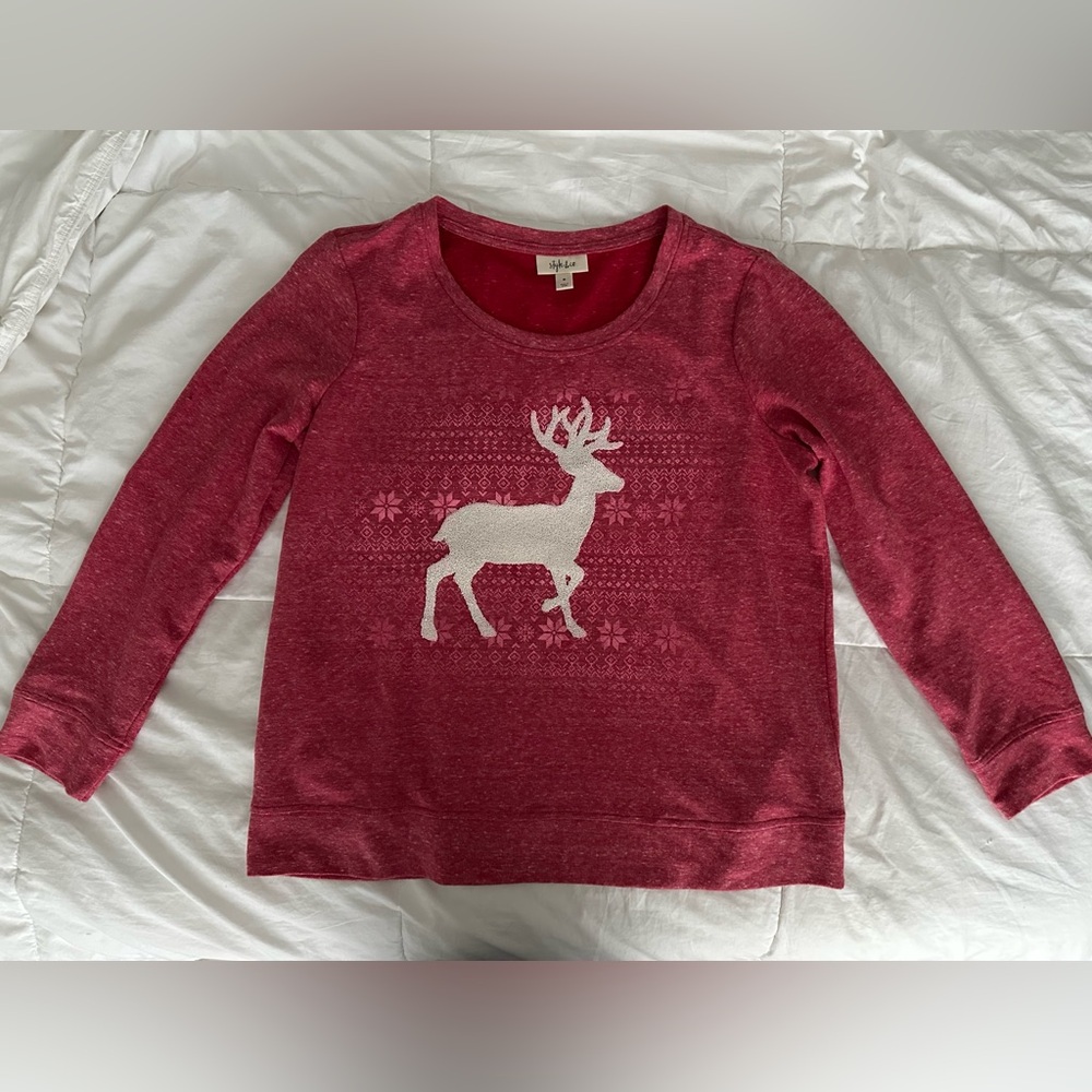 Style & Co. Christmas lightweight sweatshirt size medium